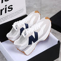 Novo estilo zugu sapatos femininosinspopular pai de sola grossa tênis2025 verão respirável temporada confortável tênis