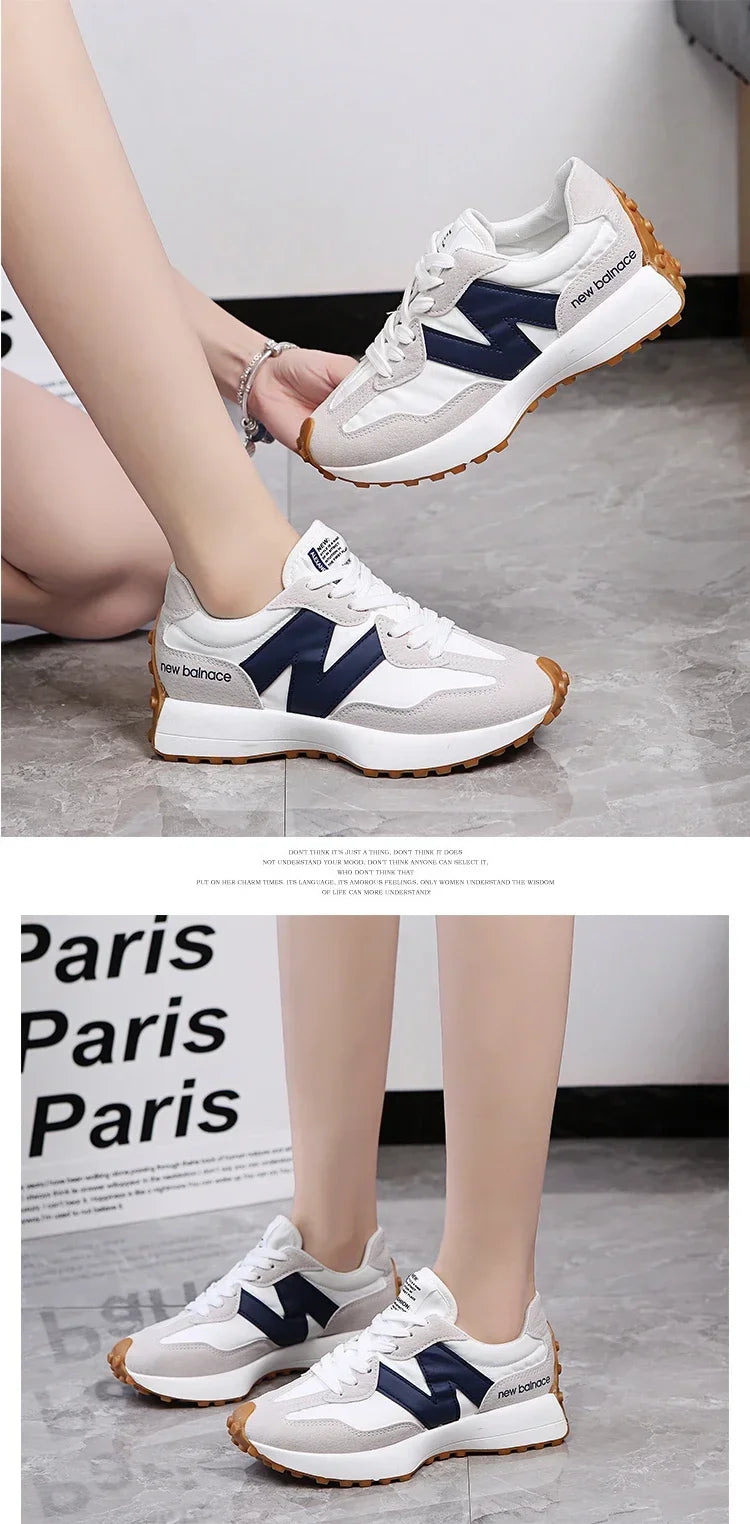 Novo estilo zugu sapatos femininosinspopular pai de sola grossa tênis2025 verão respirável temporada confortável tênis