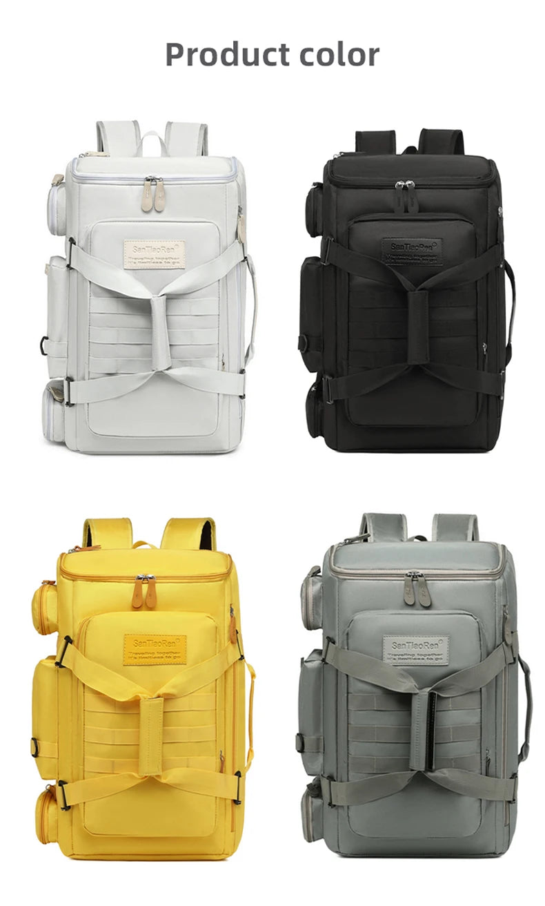 Grande capacidade saco de ginásio mochila de viagem separação seca molhada sacos de ombro mochilas esportivas ao ar livre yoga sacos de treinamento de fitness pacote
