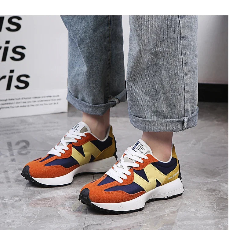 Novo estilo zugu sapatos femininosinspopular pai de sola grossa tênis2025 verão respirável temporada confortável tênis