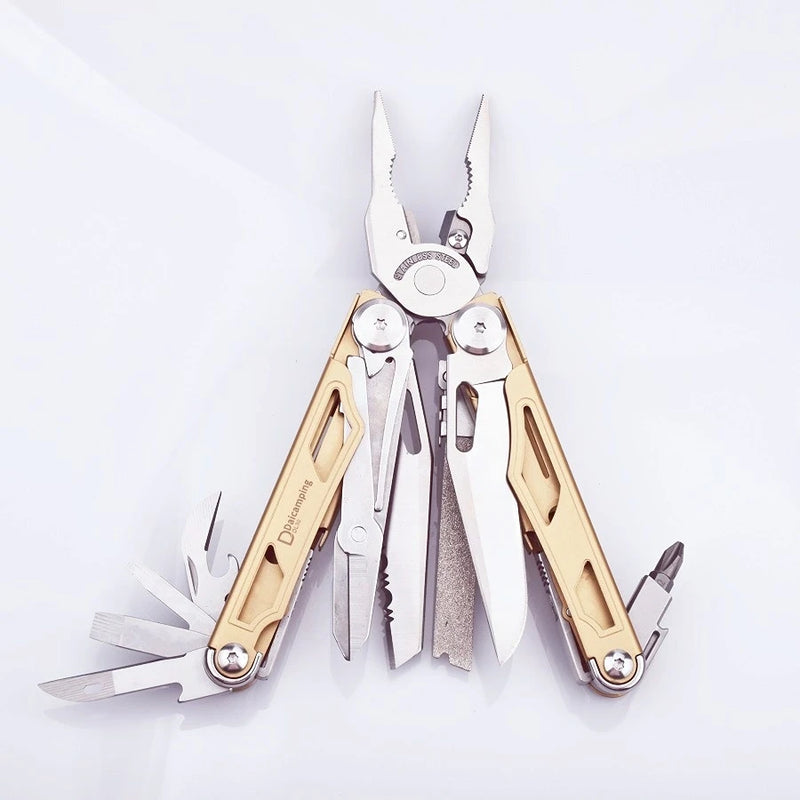 Daicamping dl301 dl30 peça substituível multi conjunto de ferramentas manuais multi-ferramentas facas dobráveis edc sobrevivência engrenagem alicate manual multiferramentas
