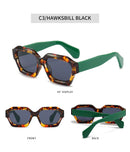 Moda quadrada óculos de sol nova mulher marca luxo pequeno retângulo óculos de sol feminino gradiente uv400 óculos de sol