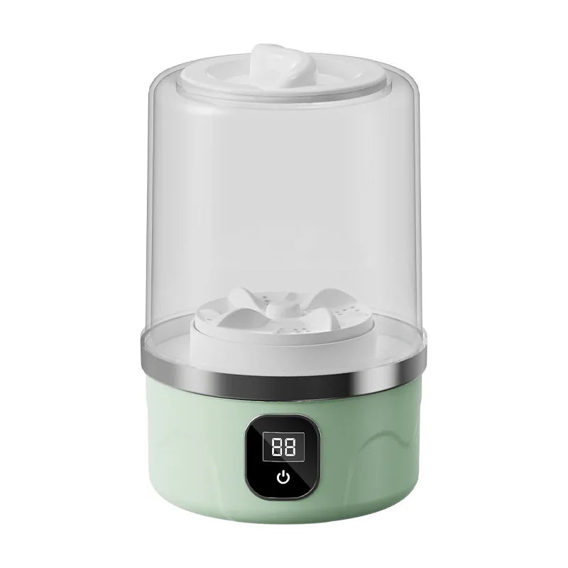 Mini máquina de lavar roupa portátil compacta, para dormitórios, viagens, acampamento, hotel, apartamento, fácil limpeza de roupas com alça