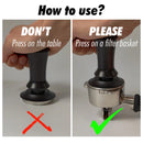 Tamper de café primavera espresso calcadeira 51mm 53mm 58mm calcadores de café e agitador de café calcadores de aço inoxidável acessórios de café