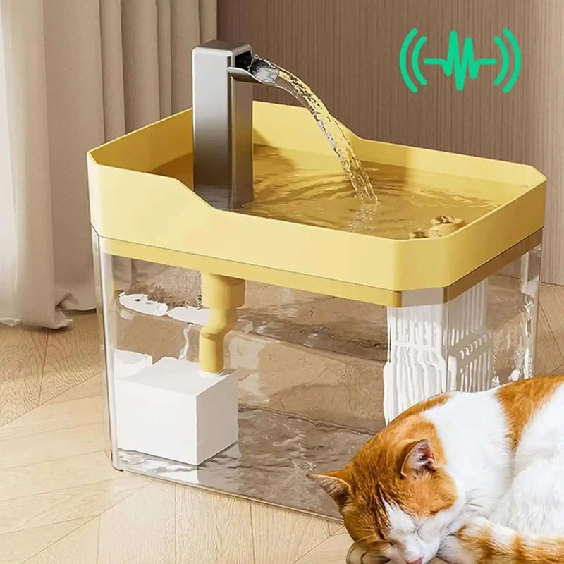 Dispensador de água automático para gatos, dispensador de fonte potável para circulação de água, tigela de água removível com filtro de bomba silencioso