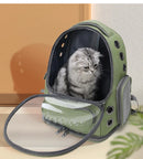 Bolsa transparente para transportar gatos, mochila de viagem ao ar livre para gatos, cães pequenos, respirável, bolsa de transporte para gatos, suprimentos para animais de estimação