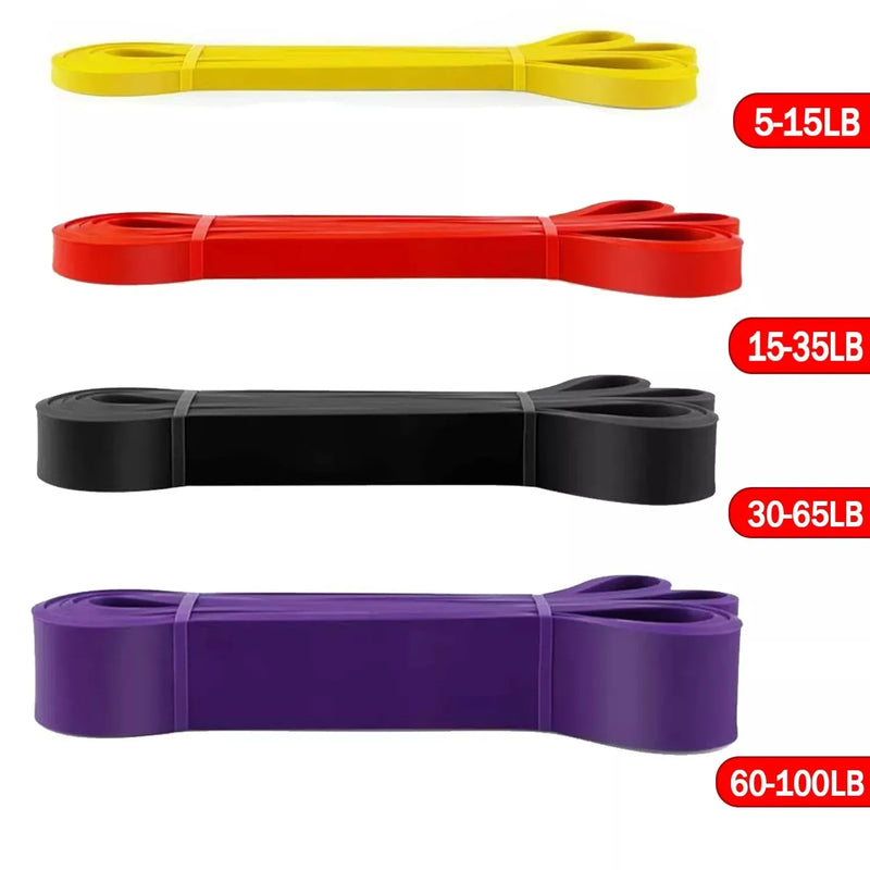 Faixa de resistência fitness, 5 ~ 120lbs, boxe, treinamento de agilidade, equipamento de ginástica, yoga, pilates, acessórios, faixa de borracha, academia em casa