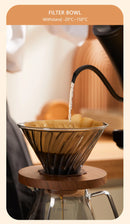 Conjunto De Café Acessórios De Café Moinho De Moinho De Moinho De Vidro Com Gotejador De Filtro Gooseneck Chaleira Especializada BaristaSet