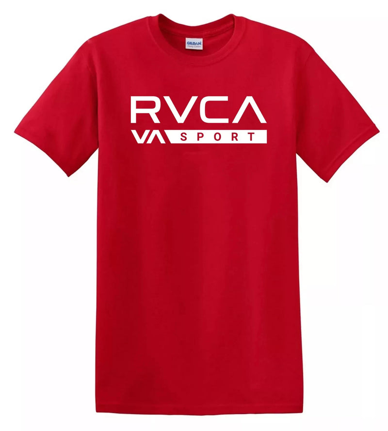 Americano retro nova camisa rvca logotipo camiseta masculina verão nova moda retro masculina e feminina topos