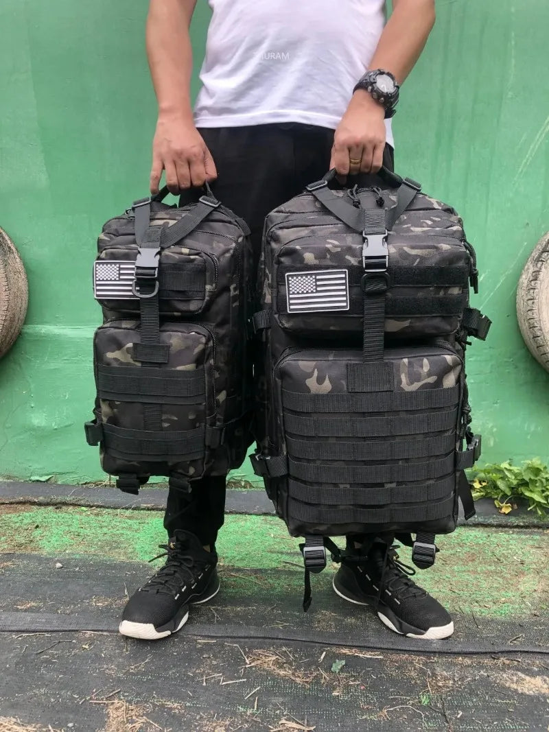 1000d náilon à prova dwaterproof água ao ar livre mochilas tático esportes acampamento caminhadas trekking pesca caça saco mochila 25l/50l