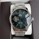 Orient Double Lion Classic Watch Series Remodelado Segunda Mão Relógio Mecânico Automático de Pele Oco Masculino