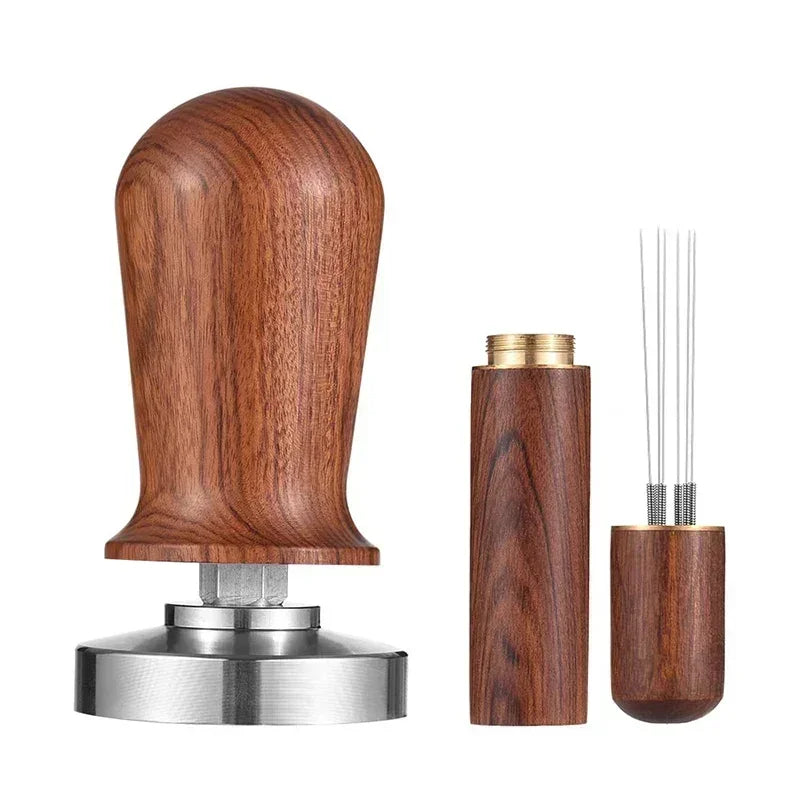 Tamper de café primavera espresso calcadeira 51mm 53mm 58mm calcadores de café e agitador de café calcadores de aço inoxidável acessórios de café