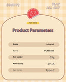 Novo gato bola interativa brinquedo bola de rolamento automático falso cauda recarregável inteligente animal de estimação brinquedo elétrico cão gato treinamento imitar mouse