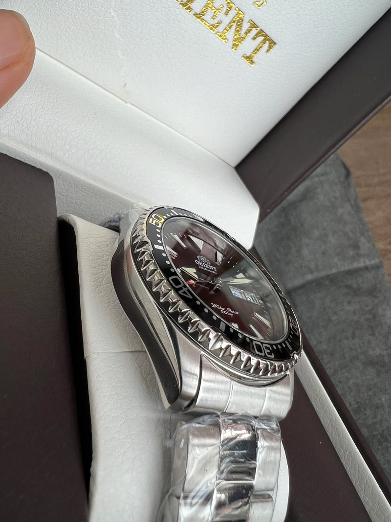 Orient relógio homem remodelar japonês relógios mecânicos automáticos à prova dwaterproof água luminosa esporte relógio de aço inoxidável masculino 1:1