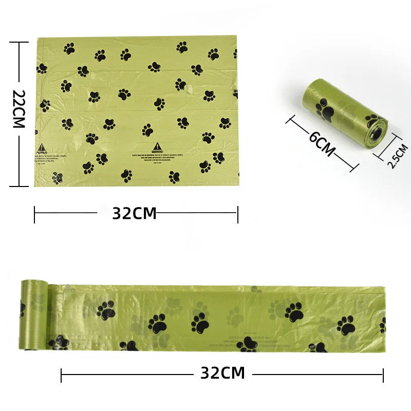 Saco de cocô de cachorro biodegradável saco de lixo para animais de estimação sacos de cocô de cachorro dispensador de saco de cocô de cachorro suprimentos de limpeza de cães produtos para cães presente