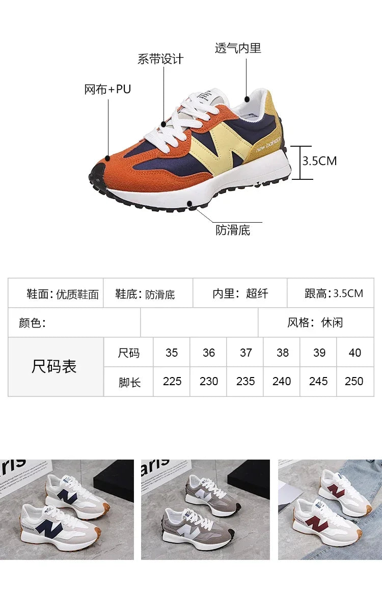 Novo estilo zugu sapatos femininosinspopular pai de sola grossa tênis2025 verão respirável temporada confortável tênis