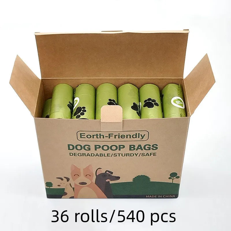 Saco de cocô de cachorro biodegradável saco de lixo para animais de estimação sacos de cocô de cachorro dispensador de saco de cocô de cachorro suprimentos de limpeza de cães produtos para cães presente