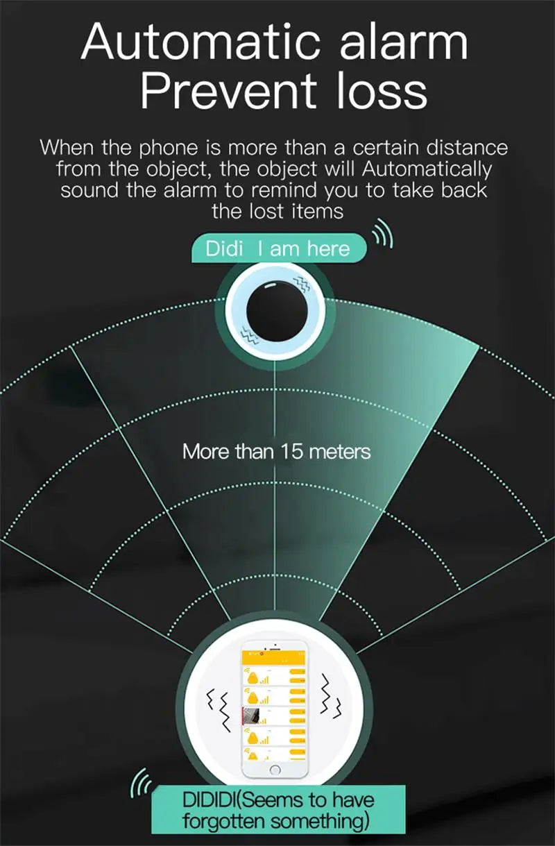 Xiaomi mini rastreador gps bluetooth 5.0 dispositivo anti-perdido pet crianças saco carteira rastreamento ios android localizador inteligente acessório