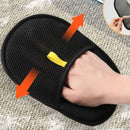 Escova removedora de pelos de animais de estimação, luvas removedoras de pelos de gatinho, escova de deshedding, luva para cachorro, gato, dupla face, pele, limpeza de pelos para carpete