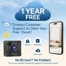 Nova x5 4k hd wifi câmera de segurança sem fio ao ar livre indoor visão noturna sem necessidade energia cartão sd detecção movimento armazenamento nuvem gratuito