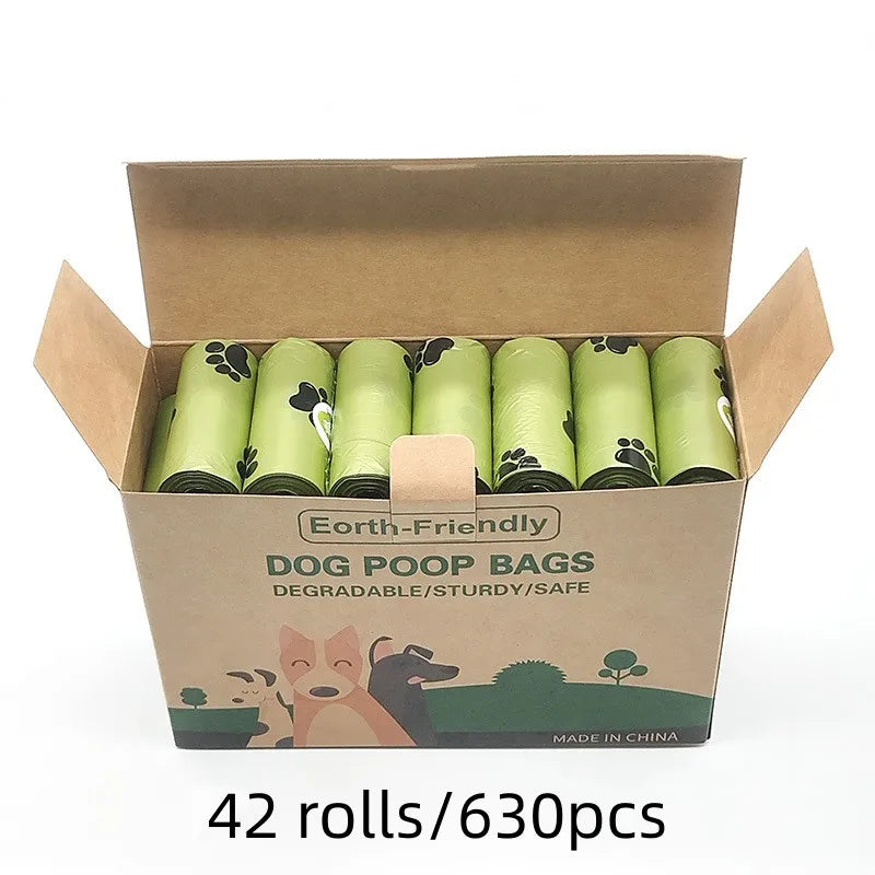 Saco de cocô de cachorro biodegradável saco de lixo para animais de estimação sacos de cocô de cachorro dispensador de saco de cocô de cachorro suprimentos de limpeza de cães produtos para cães presente