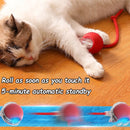 Novo gato bola interativa brinquedo bola de rolamento automático falso cauda recarregável inteligente animal de estimação brinquedo elétrico cão gato treinamento imitar mouse