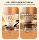 Conjunto De Café Acessórios De Café Moinho De Moinho De Moinho De Vidro Com Gotejador De Filtro Gooseneck Chaleira Especializada BaristaSet