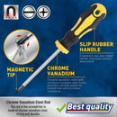 Conjunto de chave de fenda profissional atualizado com suporte de broca magnética, inclui ferramentas de fenda, Phillips, hexagonal, Torx e precisão