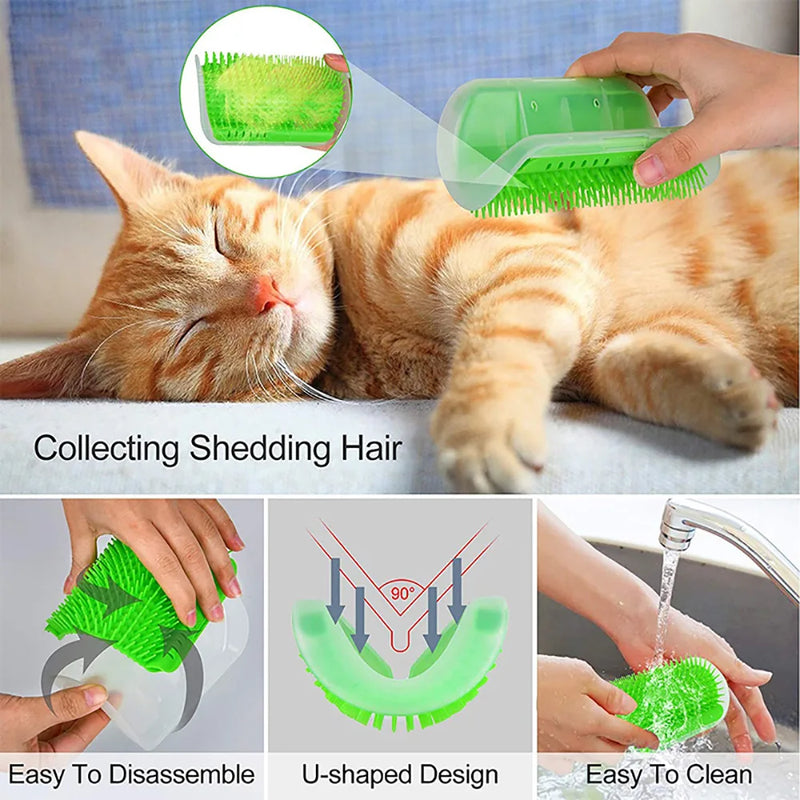 Item mais vendido massageador para gatos pp material animais de estimação bens escova remover pente de cabelo aliciamento mesa cães cuidados reais