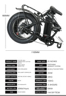 Electric Bicycle 20inch 36v48v Electric Mountain Bike Electric Fat Tire Bike Electric Folding Bike Dirt Bike Electric