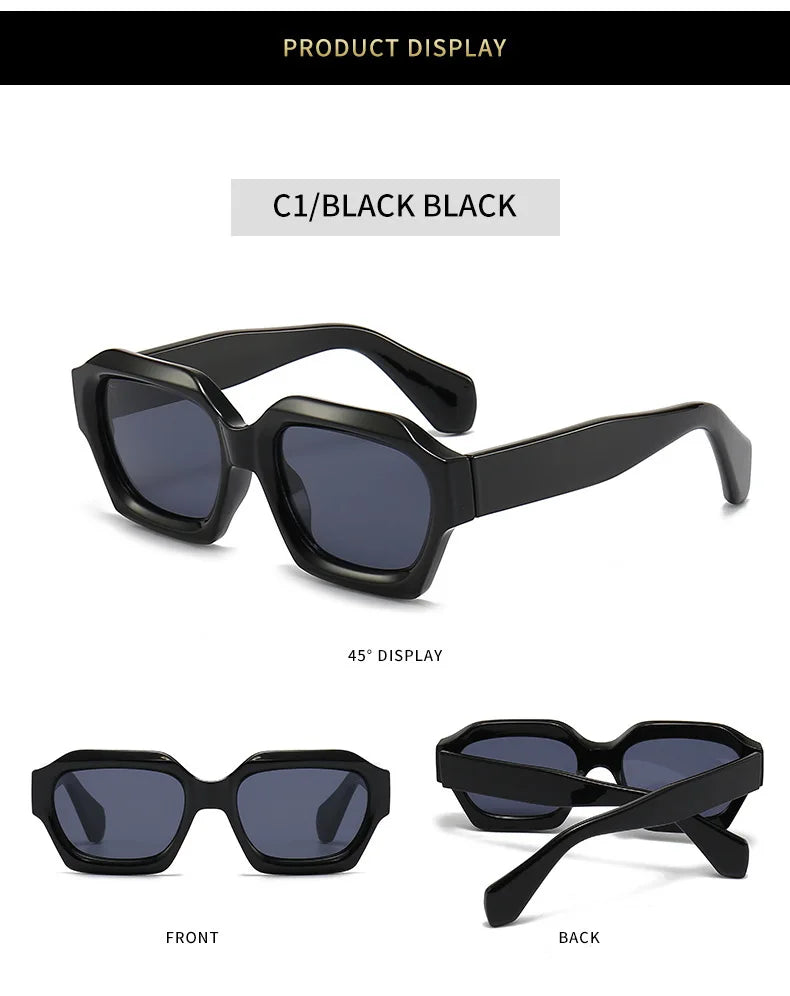 Moda quadrada óculos de sol nova mulher marca luxo pequeno retângulo óculos de sol feminino gradiente uv400 óculos de sol